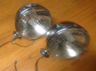 Early Pair Headlamps Beam 6v? Early Hot Rod Ratrod Vintage Auto Truck