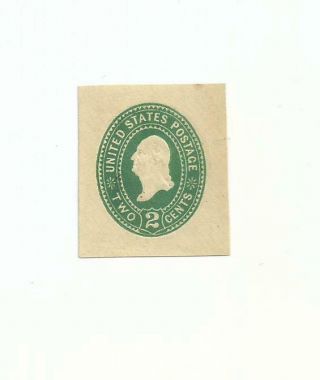 U.  S.  Stamps Scott U309 2 Cent Cut Square Rare Issue With Aps Cert.  Cv 10,  000.  00
