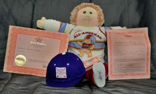 Vintage 1984 Cabbage Patch Kids Soft Cloth Face Xavier Roberts Tags