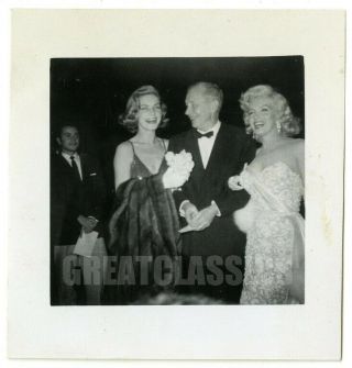 Marilyn Monroe Lauren Bacall How To Marry 1953 Vintage Snapshot Photograph
