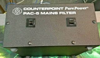 COUNTERPOINT Pure power PAC - 5 MAINS FILTER for CD | Preamplifiers RARE VINTAGE 3