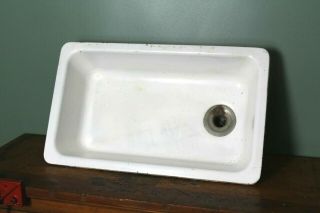 Vintage 1940s Cast Iron Porcelain Enamel Farm Sink 30 " X 18 "