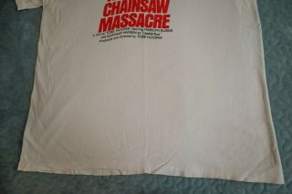 Vintage - 1980 ' s - RARE T - SHIRT - THE TEXAS CHAINSAW MASSACRE Men ' s XL T - Shirt 6