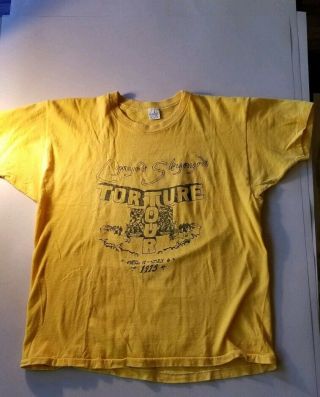 Vintage Lynyrd Skynyrd Concert T Shirt 1975 Torture Tour Large 42 - 44