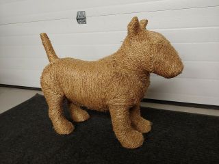Large Vintage Cat Scratcher Sculptural 3d Life Size Dog Figure Sisal - Heavy