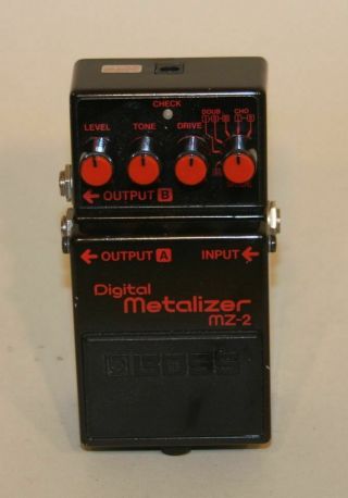 Vintage Boss Mz - 2 Digital Metalizer Roland Japan Blue Label Guitar Effects Pedal