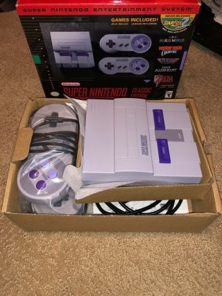 SNES Classic,  Wireless Controller & Vintage Nintendo Powers w/ Posters 3