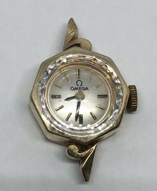 Vintage Omega 14k Gold 17 Jewels Womens Watch