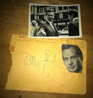 Brian Epstein Beatles Signed Autograph Vintage Photo London 1964 Rare