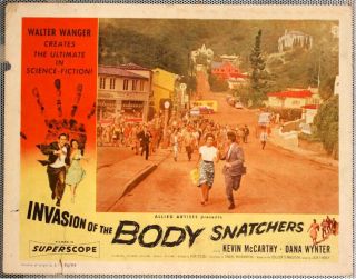 Invasion Of The Body Snatchers Vintage Lobby Card
