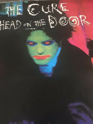 Vtg The Cure Head On The Door Poster 59 