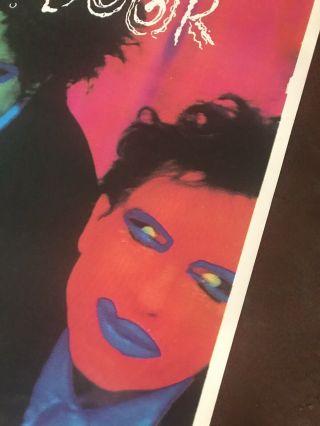 Vtg The Cure Head On The Door Poster 59 