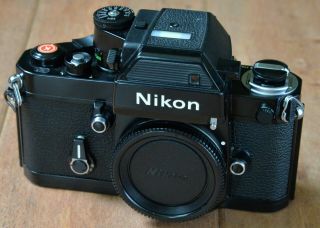 Nikon Rare F2sb Body Minty 1977 Black Pro Level 35mm Camera Dp - 3 Finder