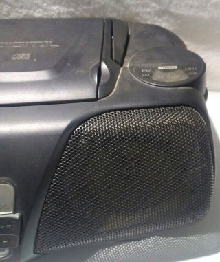 VINTAGE SHARP QT - CD114 PORTABLE AM/FM STEREO CD CASSETTE PLAYER RECORDER BOOMBOX 4