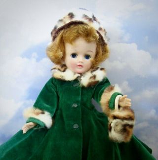 Vintage 1957 Tagged Jill Doll Coat Ensemble 7554,  Ginny Dolls Sister,  By Vogue