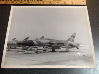 2399 Photo Vintage Military Aircraft F - 105f March Afb 1969