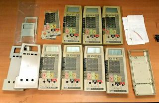 7pc,  Fluke 8060a True Rms Multimeter As Parts Repair Extra Parts