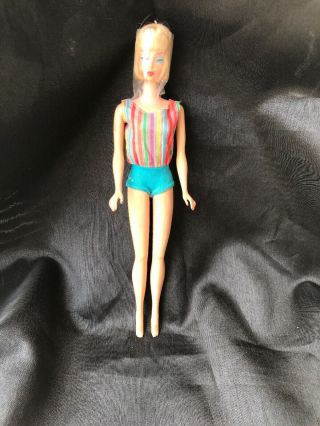 Vintage American Girl Barbie Doll - Ash Blonde Short Hair - Marked 1958