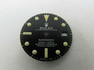 VINTAGE ROLEX 5512 Submariner Matte Black Refinished Dial 2