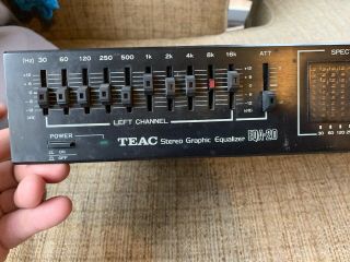 Vintage Teac EQA - 20 Stereo Graphic Equalizer Complete and 4