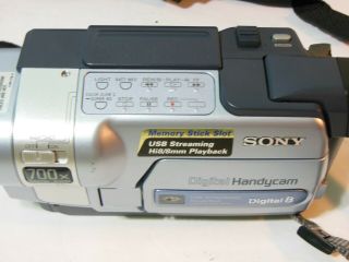 Vtg Sony Digital Video Camera Handycam Recorder DCR - TRV350 w/ Travel Bag 6