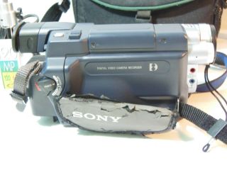 Vtg Sony Digital Video Camera Handycam Recorder DCR - TRV350 w/ Travel Bag 8