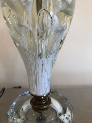 2 Vintage Mid Century Modern Art Glass Table Lamp ST CLAIR Paperweight 9