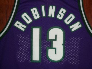 BUCKS 13 ROBINSON Vintage Authentic Basketball Jersey SZ 48 XL Champion SEWN 5