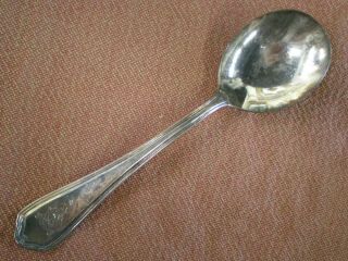 Ww2 Royal Canadian Air Force Officers Mess Hall Silver Plated Soup Spoon By Mcg.