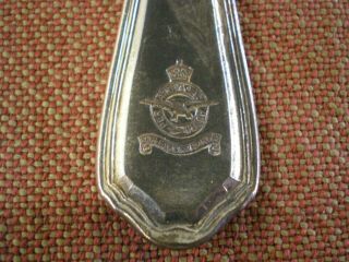 WW2 Royal Canadian Air Force Officers Mess Hall Silver Plated Soup Spoon by McG. 2