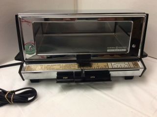 Vintage Ge General Electric Deluxe Toaster Oven Toast - R - Oven Chrome 473 A 21t93