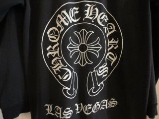 Chrome Hearts Black Longsleeve Horseshoe Cross Las Vegas F You T - Shirt Tee