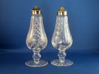 Vintage Waterford Salt And Pepper Shakers With Mark