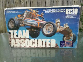 Vintage Rare Team Associated Classic RC10 Gold Pan chassis 1:10 Kit 6000 Parts 8