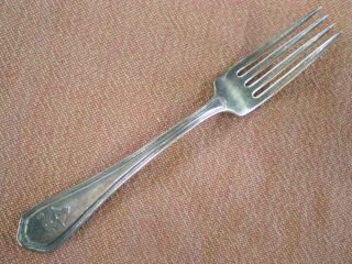 Ww2 Royal Canadian Air Force Officers Mess Hall Silver Plated Dinner Fork 7 "