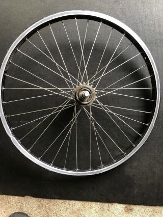 Vintage Bmx 24” Cruiser Wheel Set Araya 7x Sunshine Hubs Shimano 666 Freewheel