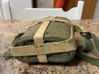 Ww2 Canteen With Wool Cover And Porcelain Canteen With Cork Top
