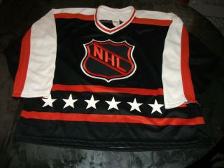 VINTAGE NHL ALL STAR GAME HOCKEY JERSEY CCM MEN ' S SIZE XL (52) KNIT MATERIAL 4