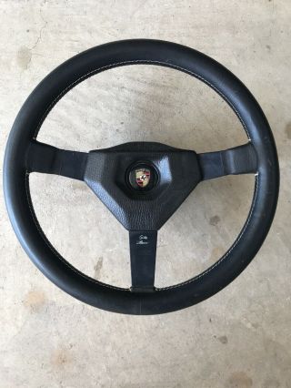 Vintage Momo Steering Wheel For Porsche Gilles Villeneuve Signature Series 350mm