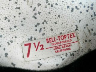 VINTAGE BELL TOPTEX HELMET MOTORCYCLE WHITE SIZE 7 1/2 7