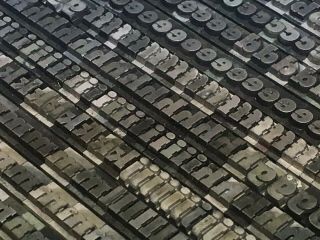 Beton 18 Pt Lowercase - Letterpress Type - Vintage Metal Lead Sorts Font Fonts