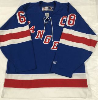 Rare Vintage Vtg Jagr York Rangers Nhl Hockey Ccm Jersey Sz M Read Descrip