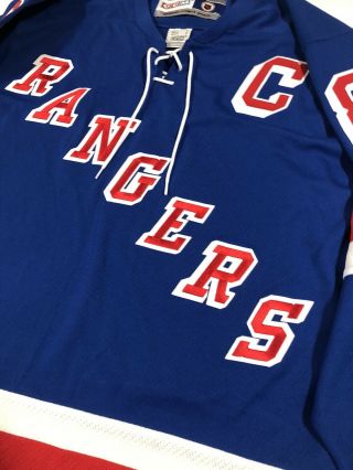 Rare Vintage Vtg Jagr York Rangers Nhl Hockey Ccm Jersey Sz M Read Descrip 2
