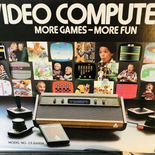 Vintage Atari 2600 Console ORIGIONAL BOX & 5 Games (no controller) 2