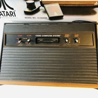 Vintage Atari 2600 Console ORIGIONAL BOX & 5 Games (no controller) 3