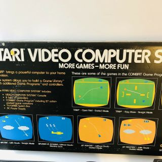 Vintage Atari 2600 Console ORIGIONAL BOX & 5 Games (no controller) 7