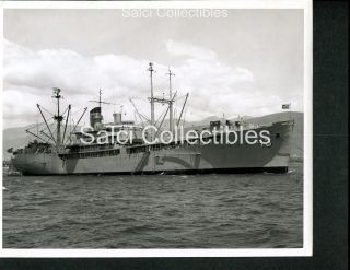 Wwii Us Navy Repair Ship Photograph Uss Ar - 13 Amphion Photo 8x10