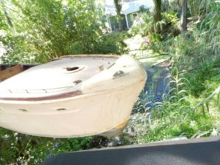 Vintage Wooden Chris Craft Cruiser Model Toy 30 Inch Boat Classic 4 Restoration 12