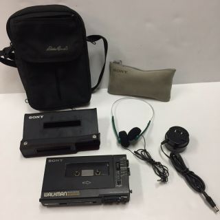 Vintage Sony Walkman Professional Stereo Casette - Corder Wm - D6c & Accessories