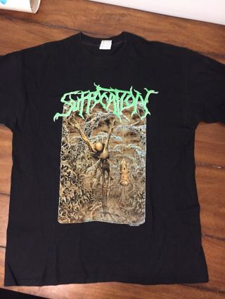 Vintage Suffocation Pierced From Within T - Shirt.  1995